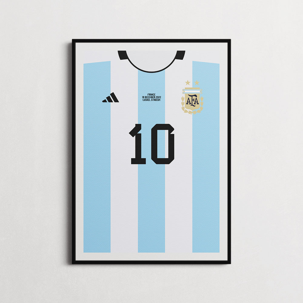Messi Argentina 22/23 (Front) Print – Print in a Box